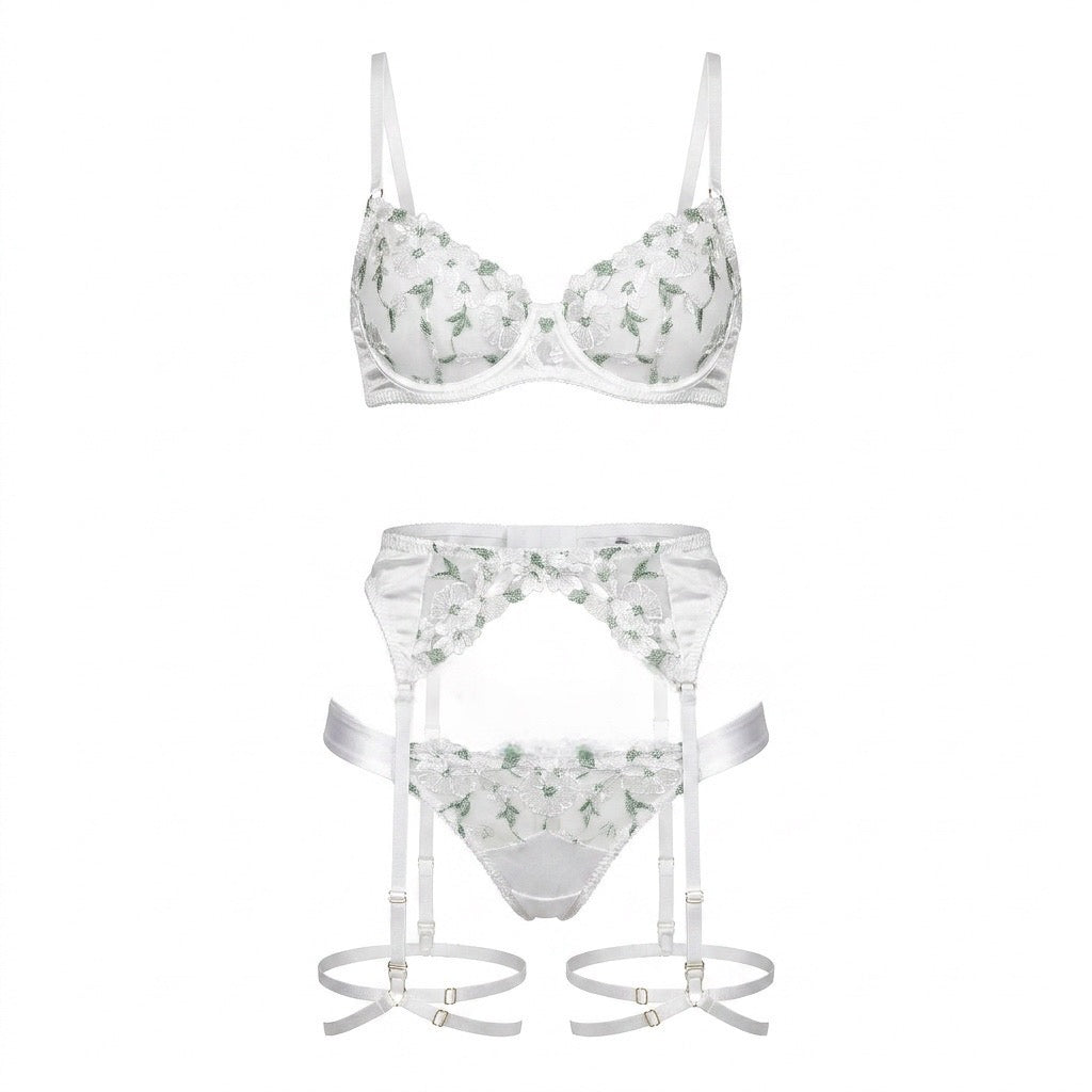 White Pearl Lingerie Set