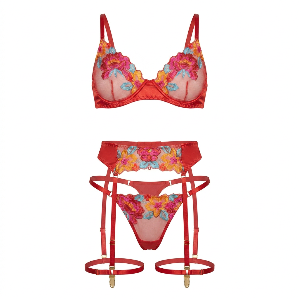 Red Obsession Lingerie Set